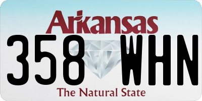 AR license plate 358WHN