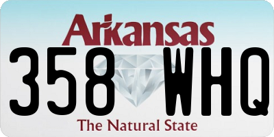 AR license plate 358WHQ