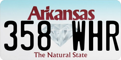 AR license plate 358WHR