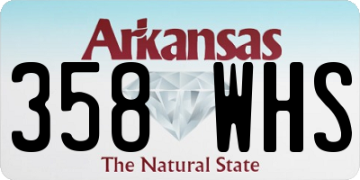 AR license plate 358WHS