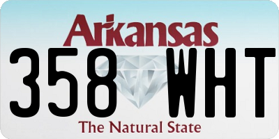 AR license plate 358WHT