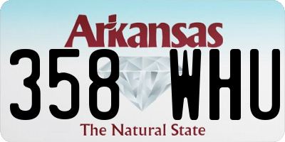 AR license plate 358WHU