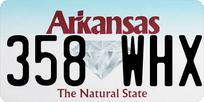 AR license plate 358WHX