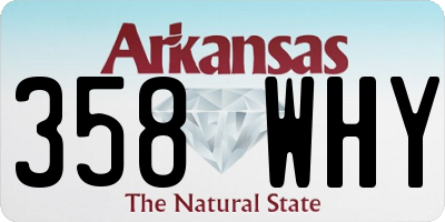 AR license plate 358WHY