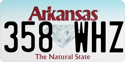 AR license plate 358WHZ