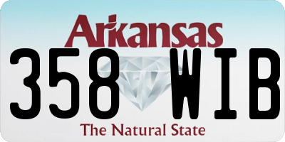 AR license plate 358WIB