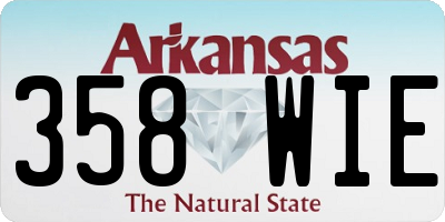 AR license plate 358WIE