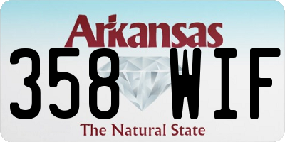 AR license plate 358WIF