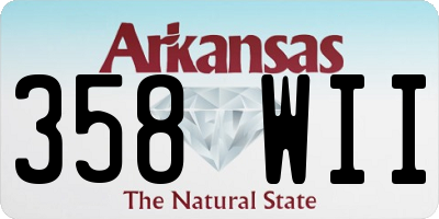 AR license plate 358WII