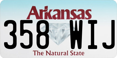 AR license plate 358WIJ