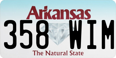 AR license plate 358WIM