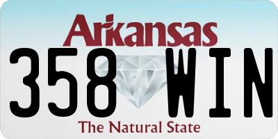 AR license plate 358WIN