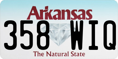 AR license plate 358WIQ