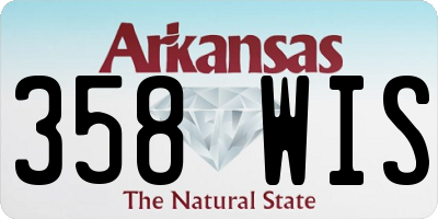 AR license plate 358WIS