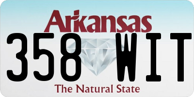 AR license plate 358WIT