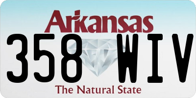 AR license plate 358WIV