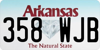AR license plate 358WJB