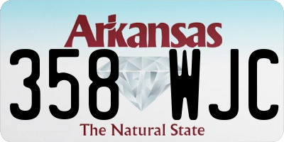 AR license plate 358WJC