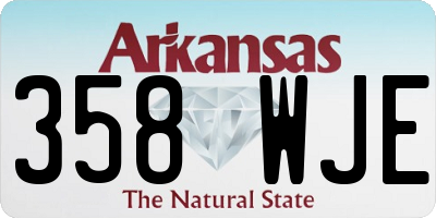 AR license plate 358WJE