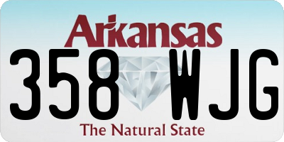 AR license plate 358WJG