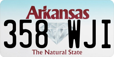 AR license plate 358WJI