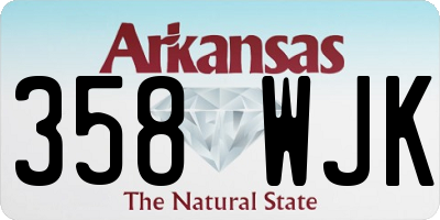 AR license plate 358WJK
