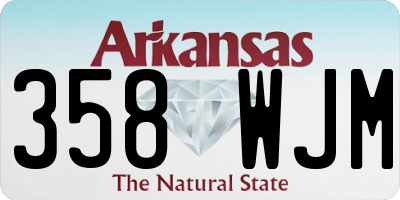 AR license plate 358WJM