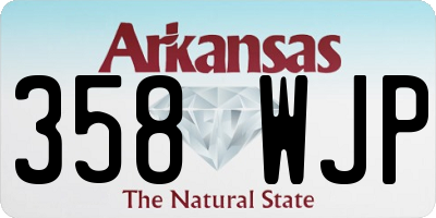 AR license plate 358WJP