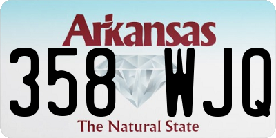 AR license plate 358WJQ