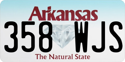 AR license plate 358WJS