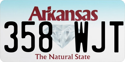 AR license plate 358WJT