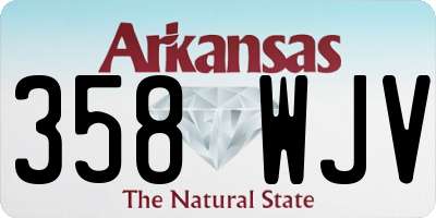 AR license plate 358WJV