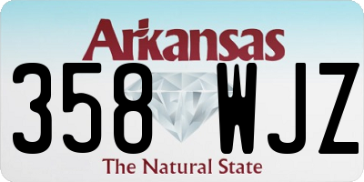 AR license plate 358WJZ