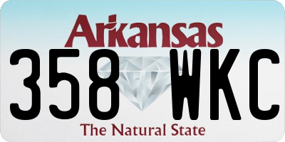 AR license plate 358WKC
