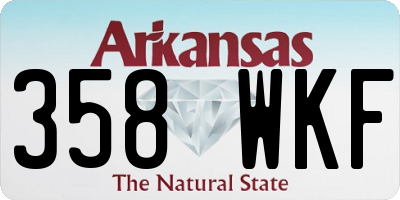AR license plate 358WKF