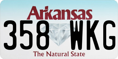 AR license plate 358WKG