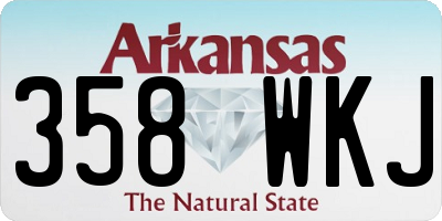 AR license plate 358WKJ