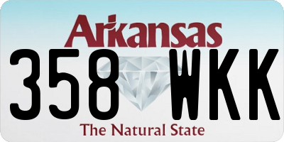 AR license plate 358WKK
