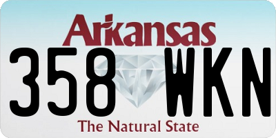 AR license plate 358WKN