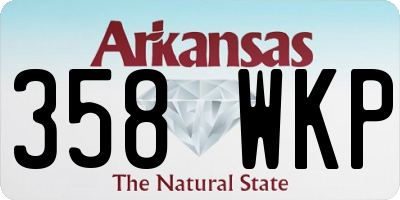 AR license plate 358WKP