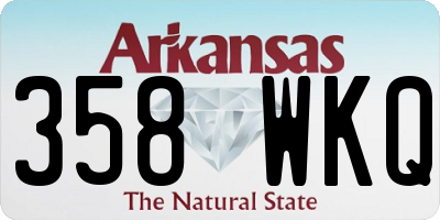 AR license plate 358WKQ