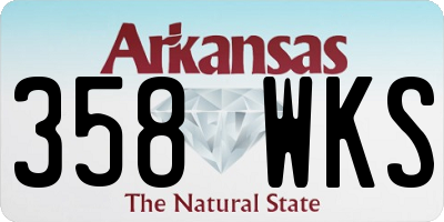 AR license plate 358WKS