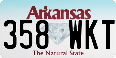 AR license plate 358WKT