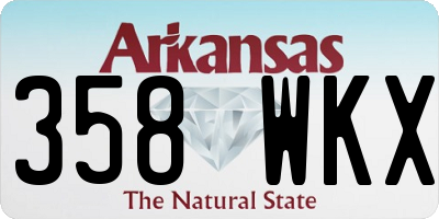 AR license plate 358WKX
