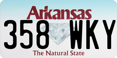 AR license plate 358WKY