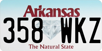 AR license plate 358WKZ
