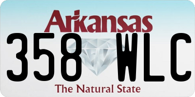 AR license plate 358WLC