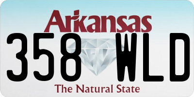 AR license plate 358WLD