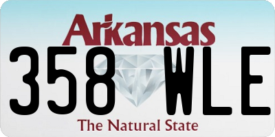 AR license plate 358WLE