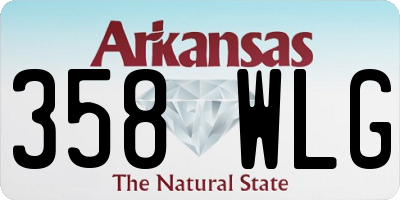 AR license plate 358WLG